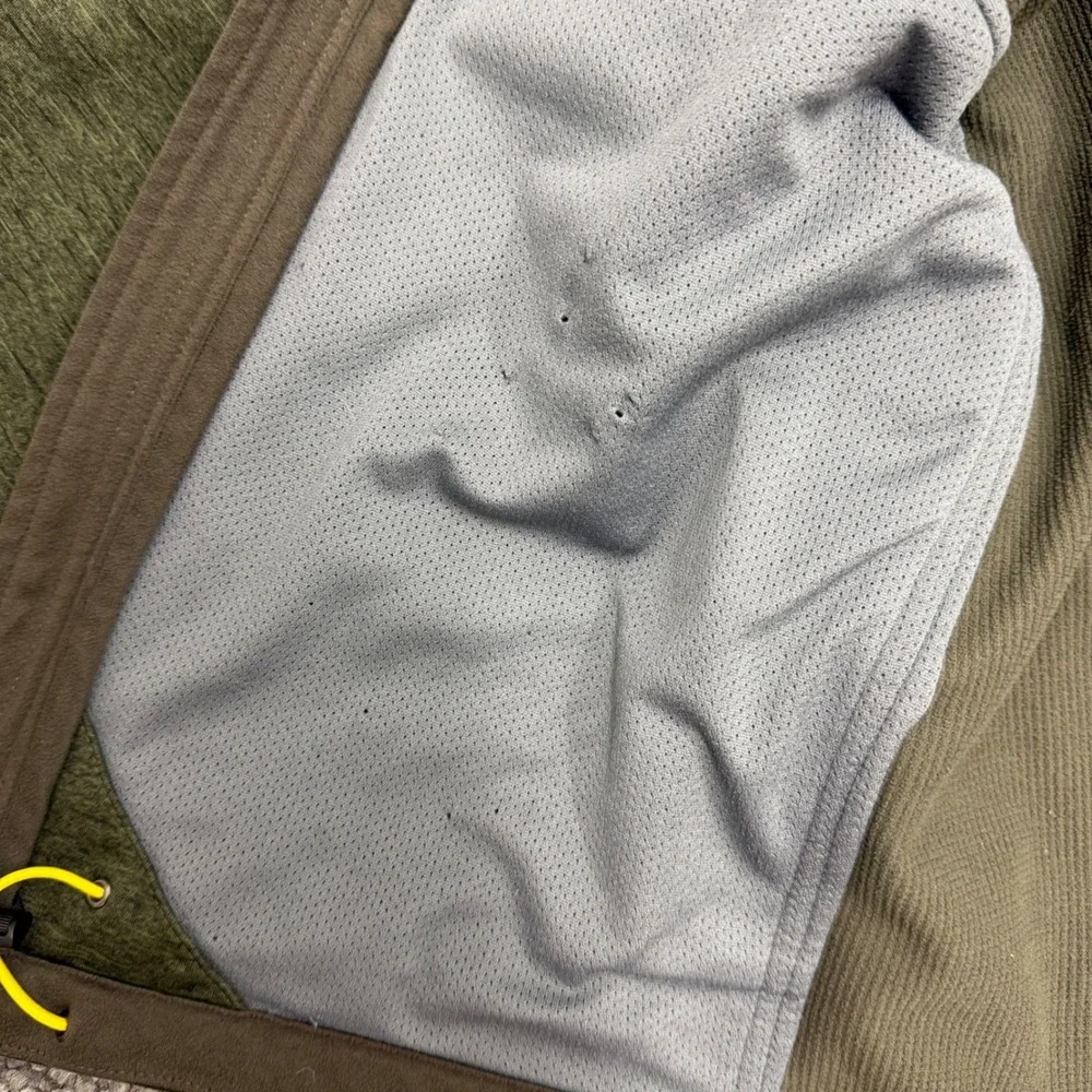 The North Face Full Zip Canyonwall Jacket Mens Medium Olive Green Yellow